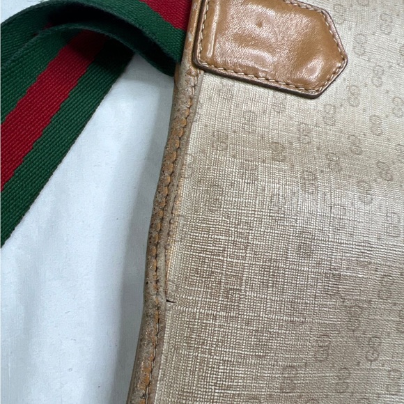 Gucci Beige GG Monogram Large Tote With Front Pocket Beige Logo Bag A501023 - Picture 6 of 13